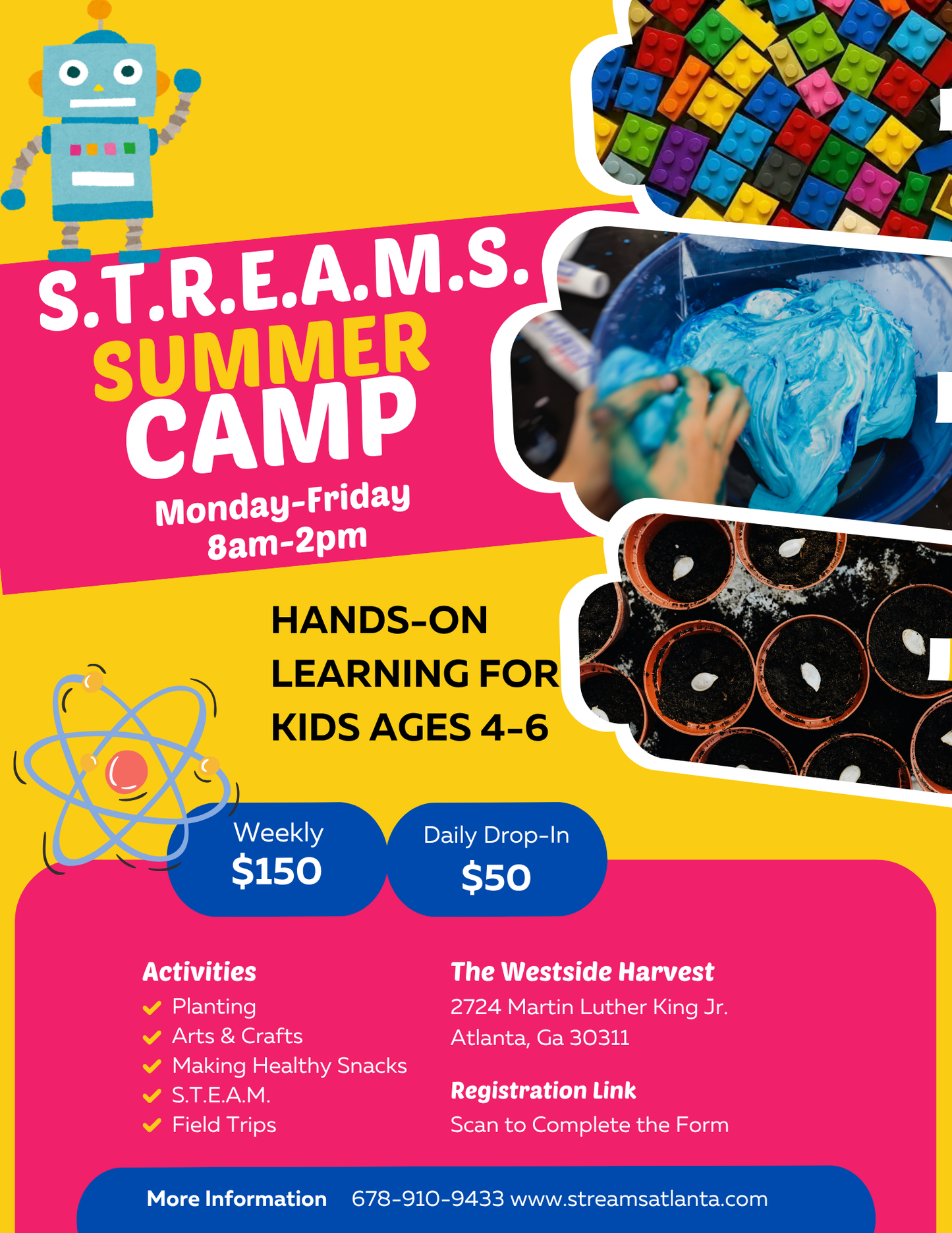 S.T.R.E.A.M.S. CAMP (2 kids) June 29th-July 3rd