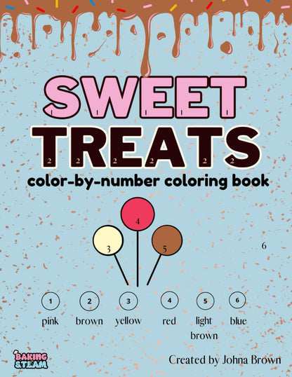 Sweet Treats Coloring Book: Color By Number